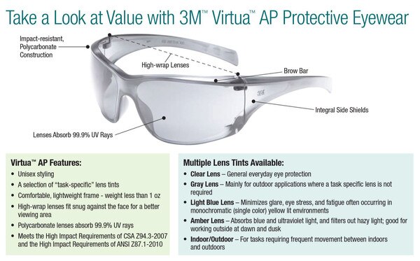 Image of 3M Virtua AP Protective Ey